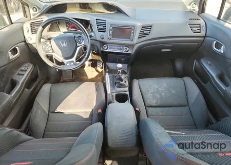 2012 Honda Civic Si z USA, uszkodzony, nr VIN 2HGFB6E51CH704057